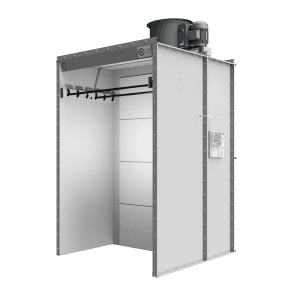 Paint Booth With Part Hanging Kit